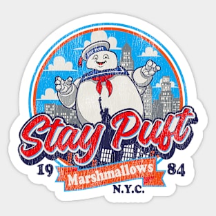 Stay Puft Worn Sticker